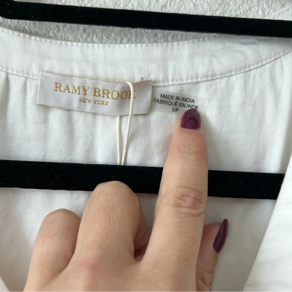 Ramy Brook arsola mini ruffle sun Dress White Size small. New with tags - Picture 8 of 14